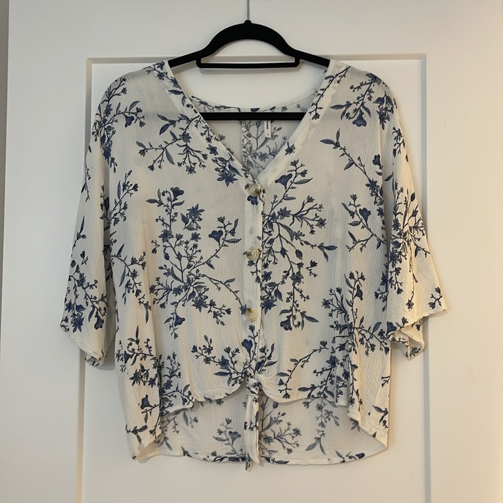The LUQ Elayne Tie Front Top